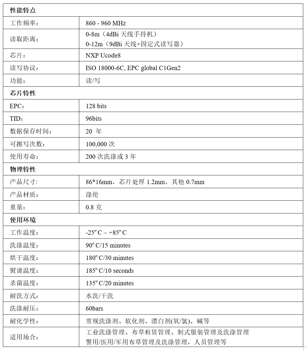 洗涤标签 LTL-402 详情