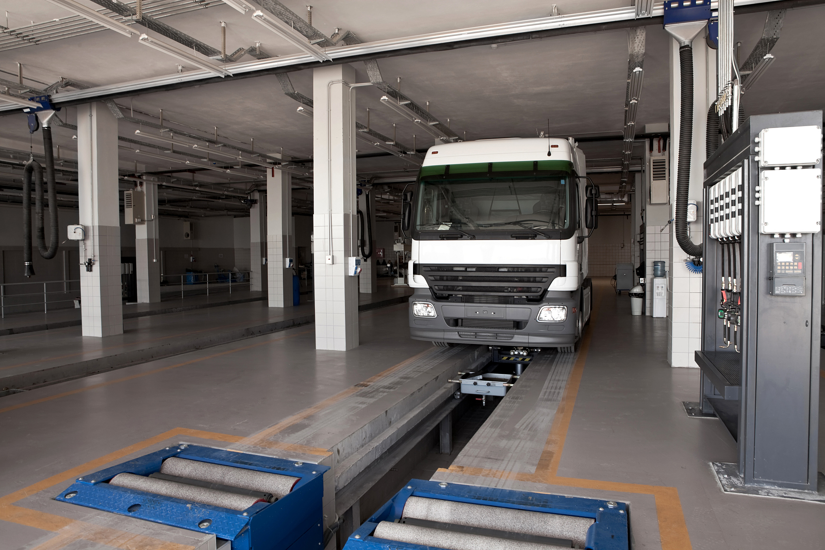 Weighbridge and loading area
