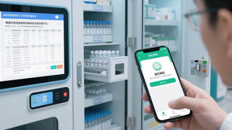 Mobile verification terminal · medical workstation · barcode assist